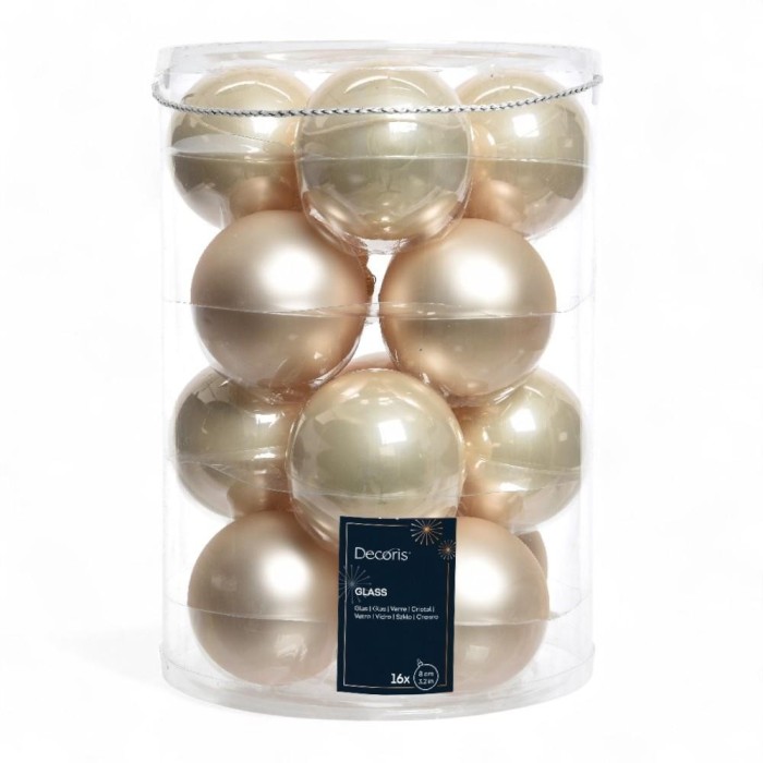 SFERA VETRO D8 MIX PERLA